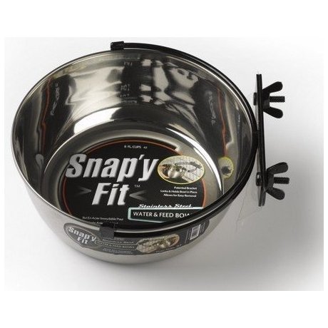 MidWest Snap'y Fit Miska stalowa do klatki 2000ml