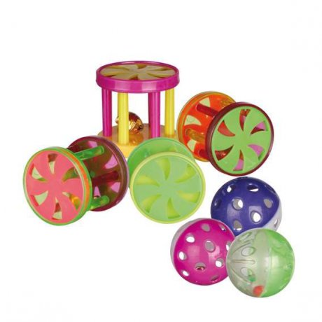 Zabawki Trixie dla Kota - Piłki i Rolki z Dzwonkiem