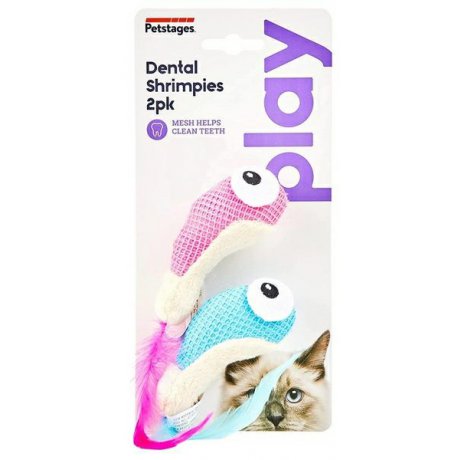 Petstages Dental Shrimp Zabawka na zęby dla kota