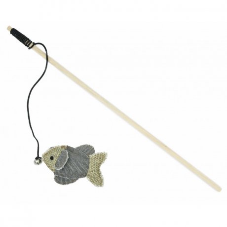 Barry King - Drewniana wędka z rybką dla kota