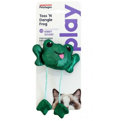 Petstages Toss `N Dangle dyndająca żaba dla kota