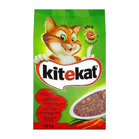 Kitekat Wołowina z warzywami sucha karma dla kotów