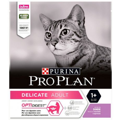 Purina Pro Plan Cat Delicate Adult OptiDigest karma dla kotów wrażliwych z indykiem
