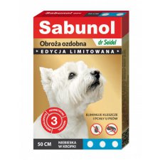 Sabunol GPI Obroża przeciw pchłom i kleszczom dla psa Limitowana Edycja, różne kolory