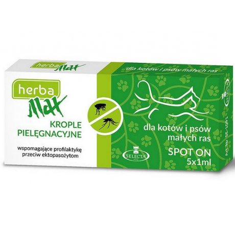 Selecta HTC Herba Max Wspomagające pielęgnacyjne krople Spot-On dla szczeniąt i kociąt