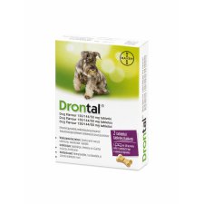 Bayer Drontal Plus Flavour środek przeciwpasożytniczy dla psów 