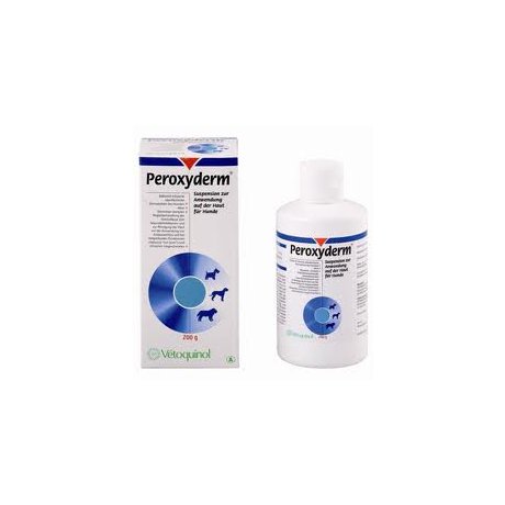VETOQUINOL Peroxyderm przeciwbakteryjny i przeciwłojtokowy szampon pielęgnacyjny dla psów