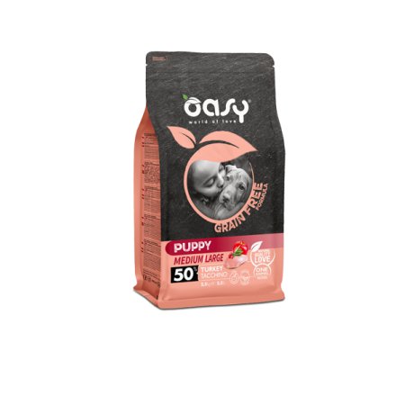 Oasy Grain Free Puppy Medium Large z indykiem