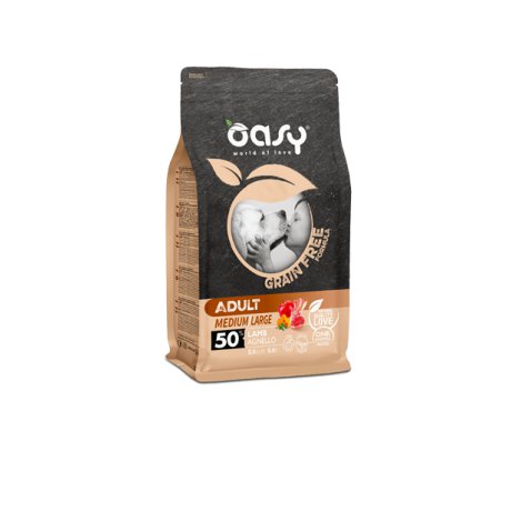 Oasy Grain Free Adult Medium Large z jagnięciną