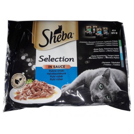 Sheba Selection Smaki rybne sos saszetki 4x85g