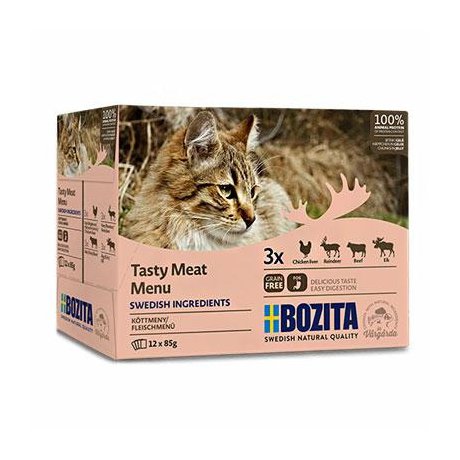 Bozita Teasty Meat Menu Grain Free mix mięsnych kawałków