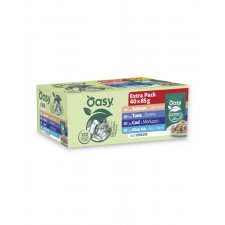 Oasy Original Cat MultiPack Sterilized mini fileciki ryba w sosie dla kotów sterylizowanych 40x85g
