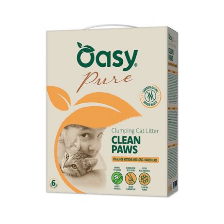 Oasy Mineral Pure Clean Paws wirek klasy super premium z bentonitem dla kotów