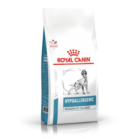Royal Canin Hypoallergenic Moderate Calorie karma na aleergie z obnizona ilością kalorii