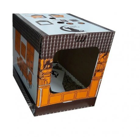 Kocia Chatka Ekologiczna kuweta Zestaw z żwirkiem i łopatką