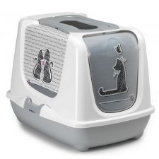 Yarro Moderna Toaleta Kuweta z filtrem Trendy - Zakochany kot