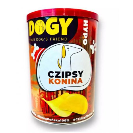 DOGY Hypoallergiczne czipsy z koniną dla psów 75g
