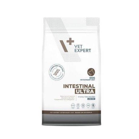 Vet Expert 4T Diet Intestinal Ultra Low Fat dog przewlekłe choroby przewodu pokarmowego, w tym enteropatia oraz choroby trzustki 