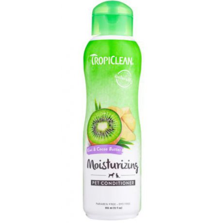 Tropiclean Kiwi & Coconut Butter Conditioner odżywka nawilżająca i ułatwiająca rozczesywanie sierści, z masłem kakaowym dla psa i kota 355ml