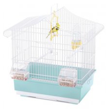 Imac Ava klatka dla ptaków biało-turkusowa 42x26x42cm
