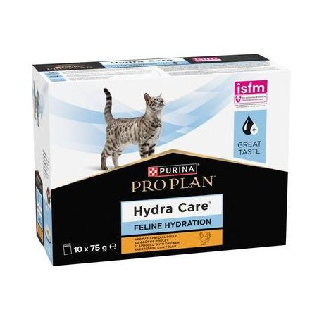 Purina Veterinary Diets Feline Feline Hydra Care saszetki z kurczakiem 10x75g