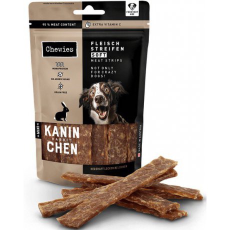 Chewies Meat Strips Soft Mini Królik mięsne paski dla psa 70g