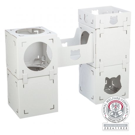 Trixie Casa Cara domek kartonowy dla kota 6 elementów do dowolnego łączenia 93x72x30,5cm