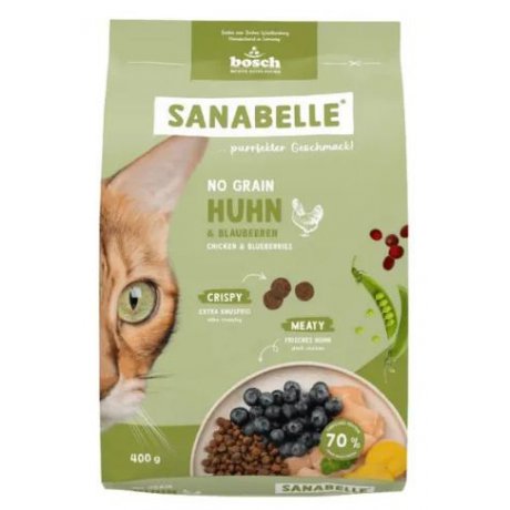 Sanabelle Adult No Grain Hunh bezzbożowa, sucha karma dla kotów z kurczakiem 400g