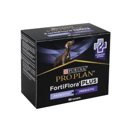 Purina Pro Plan Veterinary Diets FortiFlora Plus Canine kombinacja probiotyków i prebiotyków dla psów w każdym wieku 30x2g