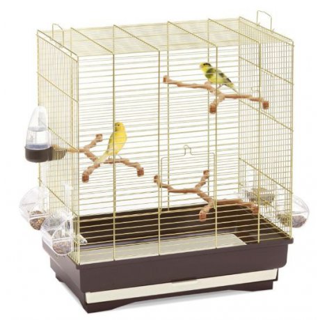 Imac Carlotta klatka dla ptaków złoto-brązowa 50x30x56cm