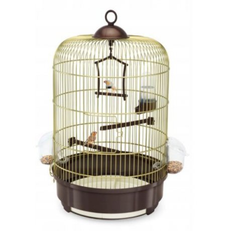 Imac Milly klatka dla ptaków złoto-brązowa 33x46cm