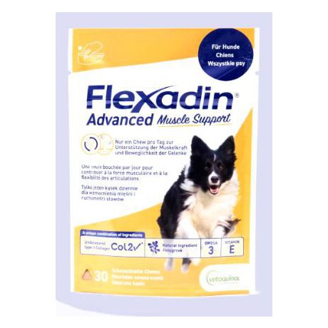 Flexadin Advanced Muscle Dog Kęsky kombinacja naturalnych składników optymalizująca funkcje mięśni i stawów 30szt.