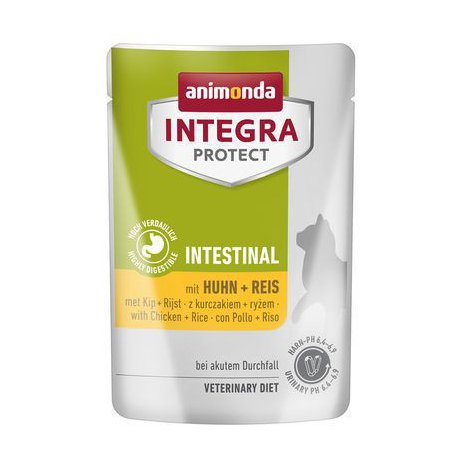Animonda Integra Protect Intestinal kurczak z ryżem biegunka i wymioty dla kota 85g