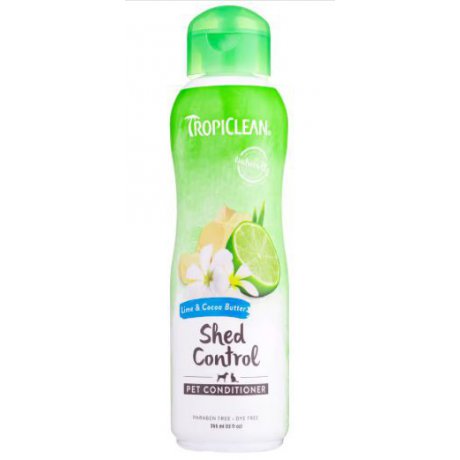 Tropiclean Lime & Cocoa Butter Conditioner odżywka z kwasami Omega 3 i 6 ograniczająca wypadanie sierści dla psa i kota 355ml