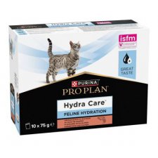 Purina Veterinary Diets Feline Feline Hydra Care saszetki z łososiem 10x75g