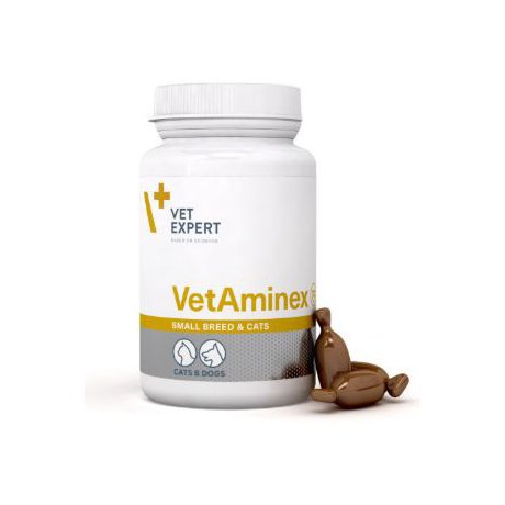 Vet-Expert Vetaminex Small Breed vitaminy dla kotów i psów małych ras 60 kapsułek Twist-off 