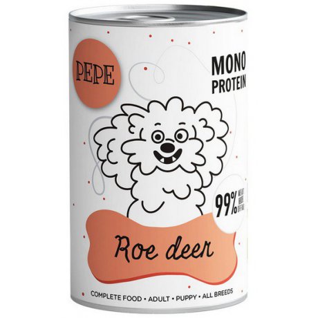 Paka Zwierzaka PEPE Roe Deer (sarna) puszka 400g