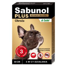 Sabunol PLUS - Obroża przeciw kleszczom i pchłom dla psa
