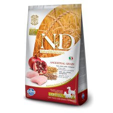 Farmina N&D Ancestral Grain Chicken & Pomegranate Light Mini & Medium Psy dorosłe z nadwagą rasy małe i średnie