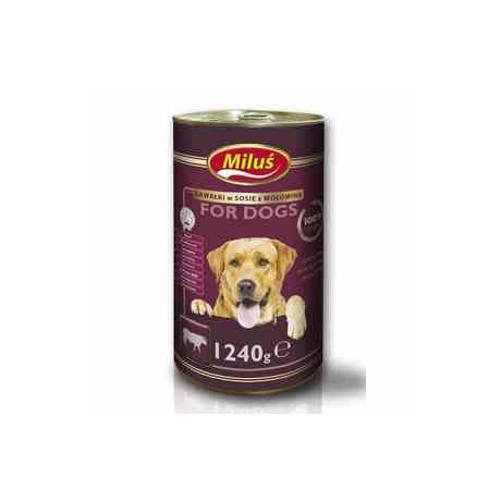 CERTECH Miluś Mięsne kawałki w sosie z wołowiną - karma dla psów