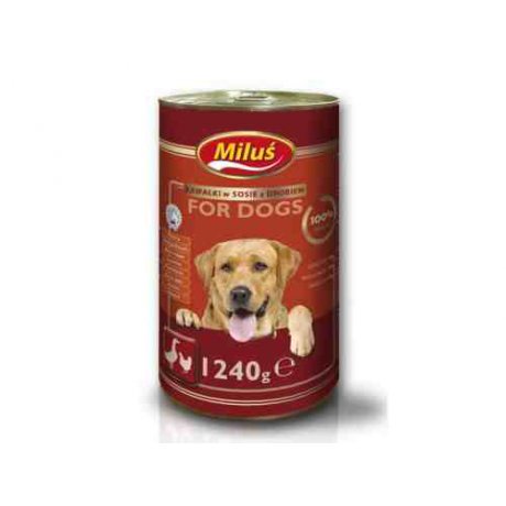 CERTECH Miluś Mięsne kawałki w sosie z drobiem