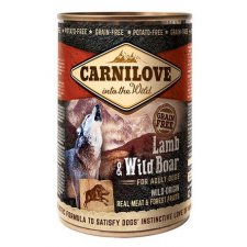 Carnilove Wild Meat Lamb & Wild Boar Adult jagnię i dzik puszka