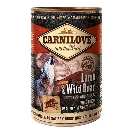 Carnilove Wild Meat Lamb & Wild Boar Adult jagnię i dzik puszka