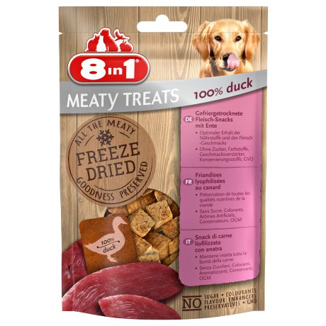8in1 Dog Freeze Dried Duck Przysmak liofilizowany 100% kaczka