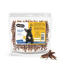 Hau & Miau Pausesnack patyki ze skóry oblane pastą z jagnięciny