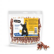 Hau & Miau Pausesnack patyki ze skóry oblane pastą z wołowiny