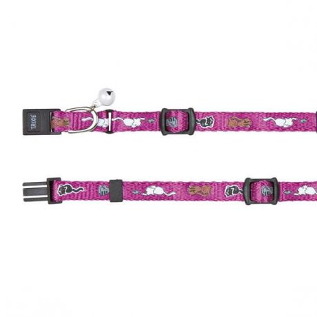 Trixie Obroża dla małych kotów i kociąt - motyw w kotki