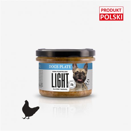 Dogs Plate Light dla psów z nadwagą z kurczakiem