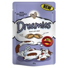 Dreamies chrupiace ciasteczka dla kota różne smaki 60g 