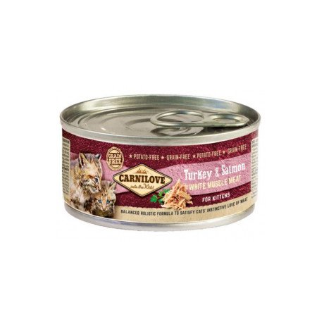 Carnilove Kitten Mokra karma dla kociąt, Indyk i łosoś